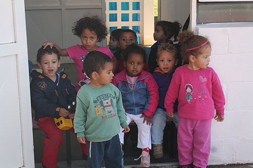 Childen in the new community school